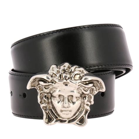 fibbia circolare medusa versace ner|cintura versace medusa.